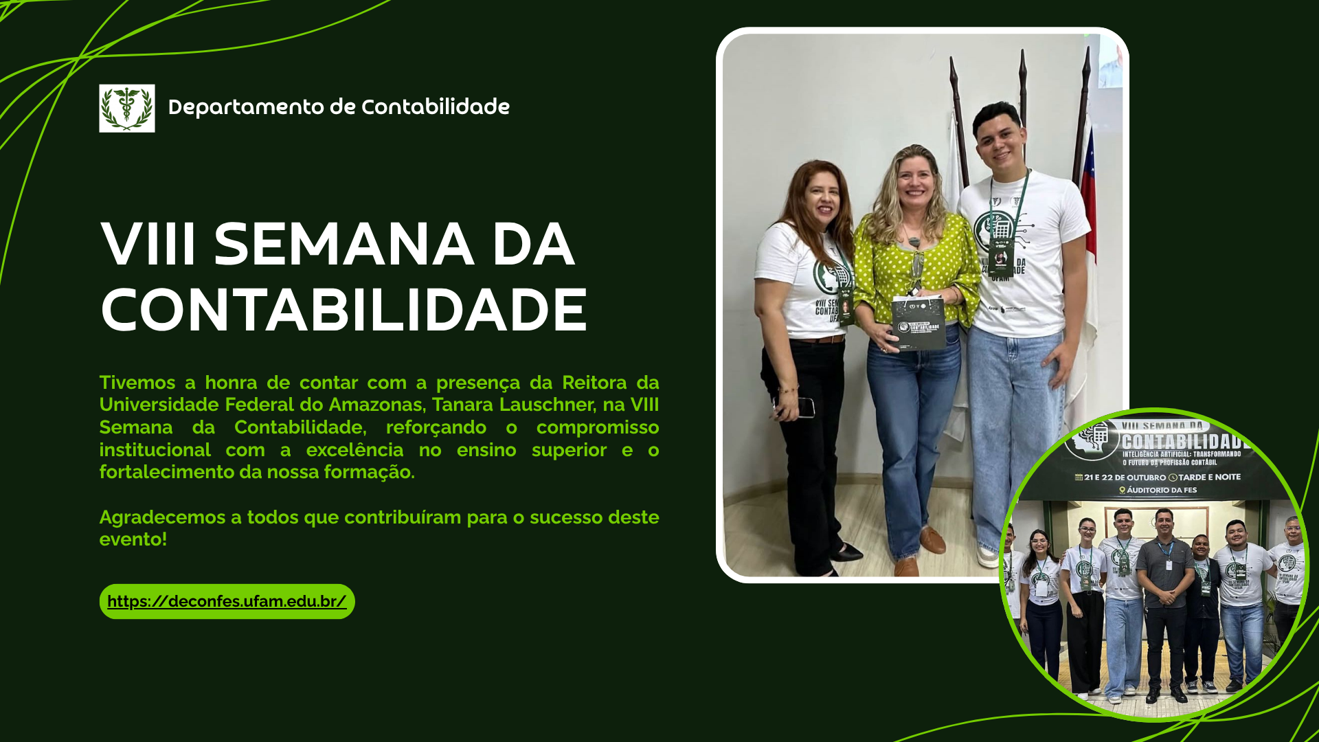 VIII Semana de Contabilidade conta com a presença da Reitora Tanara Lauschner e de ilustres palestrantes